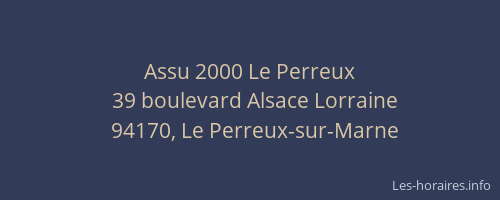 Assu 2000 Le Perreux