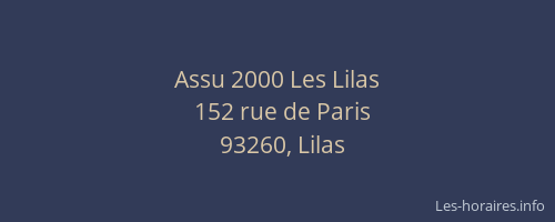 Assu 2000 Les Lilas