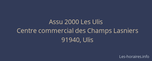 Assu 2000 Les Ulis