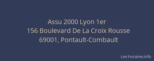 Assu 2000 Lyon 1er
