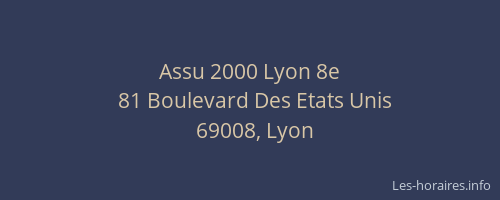 Assu 2000 Lyon 8e