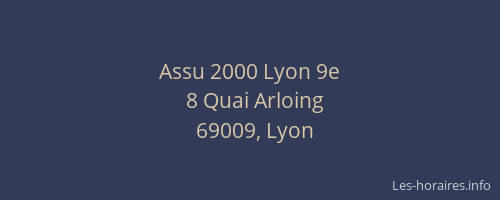 Assu 2000 Lyon 9e