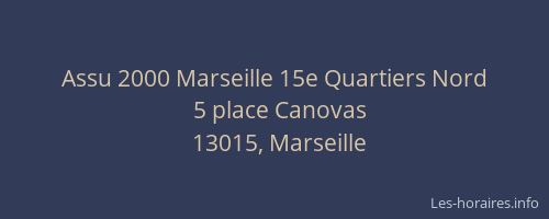Assu 2000 Marseille 15e Quartiers Nord