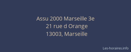 Assu 2000 Marseille 3e
