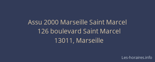 Assu 2000 Marseille Saint Marcel