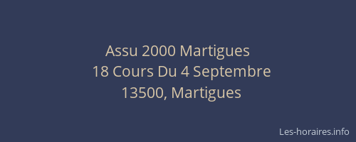 Assu 2000 Martigues