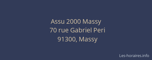 Assu 2000 Massy