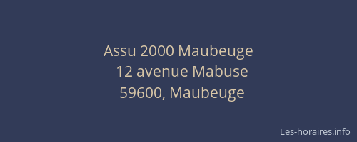 Assu 2000 Maubeuge