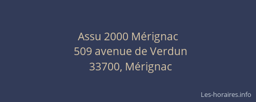 Assu 2000 Mérignac