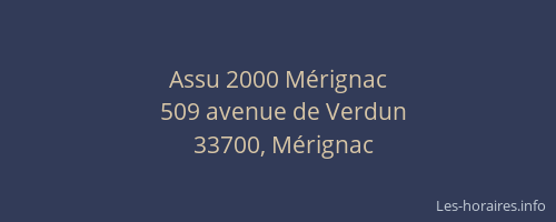 Assu 2000 M&eacute;rignac