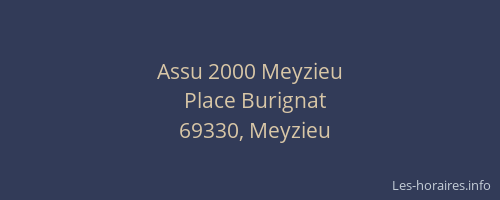 Assu 2000 Meyzieu