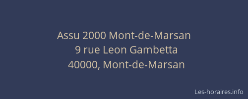 Assu 2000 Mont-de-Marsan