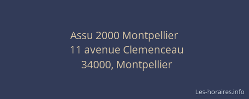 Assu 2000 Montpellier