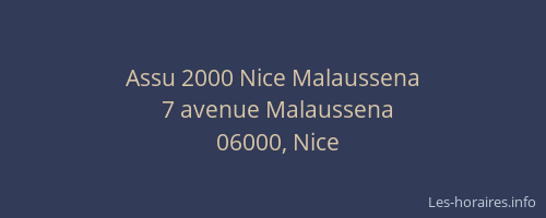 Assu 2000 Nice Malaussena