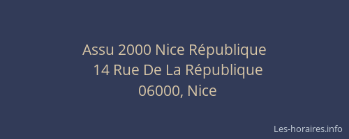 Assu 2000 Nice République