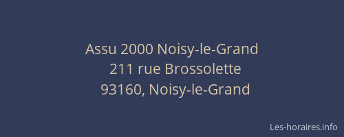 Assu 2000 Noisy-le-Grand