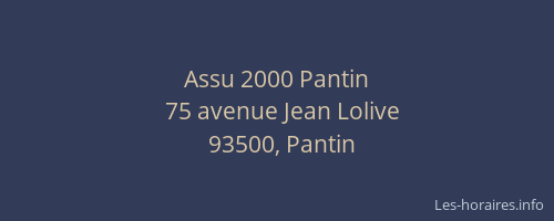 Assu 2000 Pantin