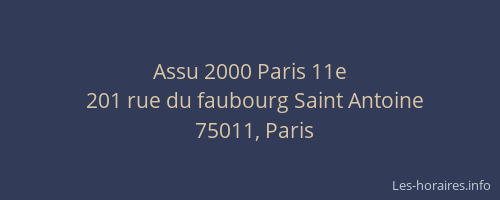 Assu 2000 Paris 11e