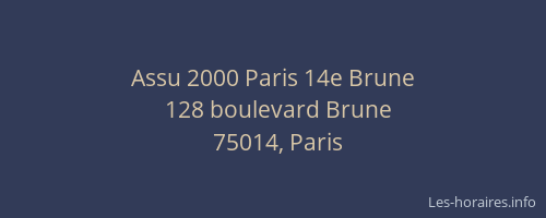 Assu 2000 Paris 14e Brune