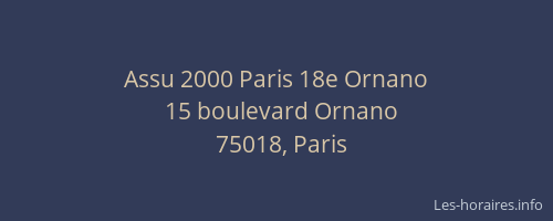 Assu 2000 Paris 18e Ornano