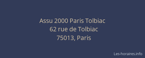 Assu 2000 Paris Tolbiac