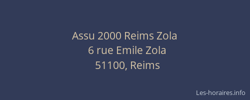 Assu 2000 Reims Zola