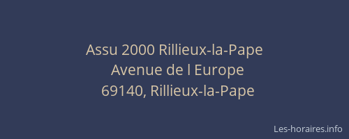 Assu 2000 Rillieux-la-Pape