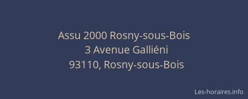 Assu 2000 Rosny-sous-Bois