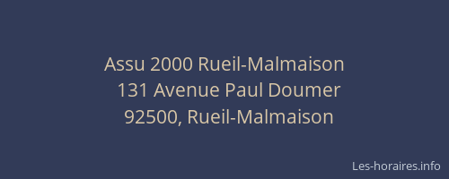 Assu 2000 Rueil-Malmaison