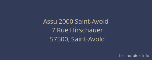 Assu 2000 Saint-Avold