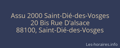 Assu 2000 Saint-Dié-des-Vosges
