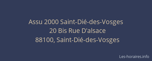 Assu 2000 Saint-Dié-des-Vosges