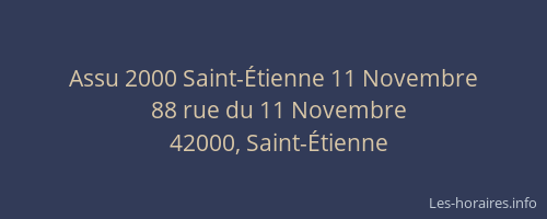 Assu 2000 Saint-Étienne 11 Novembre