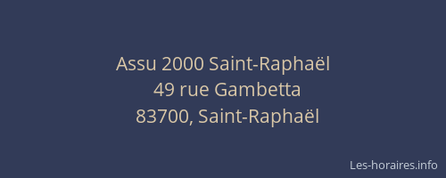 Assu 2000 Saint-Raphaël