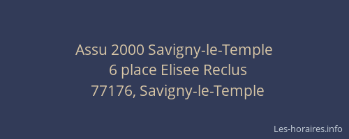 Assu 2000 Savigny-le-Temple