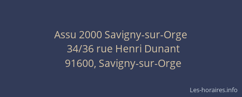Assu 2000 Savigny-sur-Orge