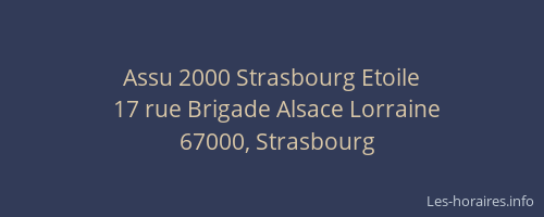 Assu 2000 Strasbourg Etoile