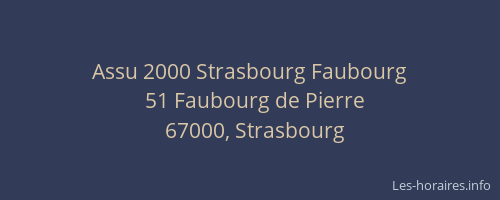 Assu 2000 Strasbourg Faubourg