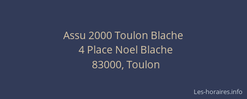 Assu 2000 Toulon Blache