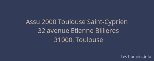 Assu 2000 Toulouse Saint-Cyprien