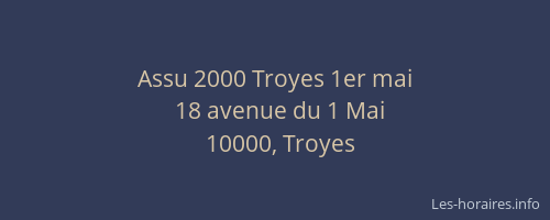 Assu 2000 Troyes 1er mai