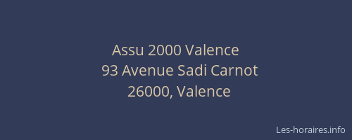 Assu 2000 Valence