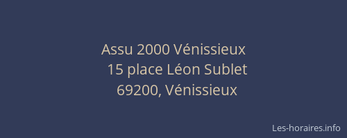 Assu 2000 Vénissieux