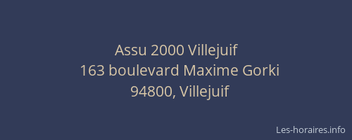 Assu 2000 Villejuif