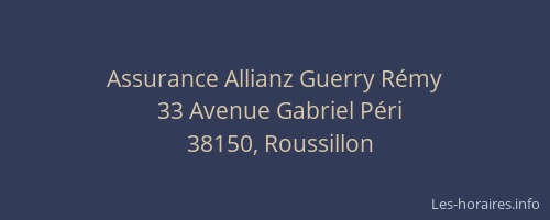 Assurance Allianz Guerry Rémy