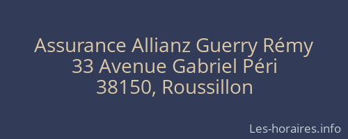 Assurance Allianz Guerry Rémy