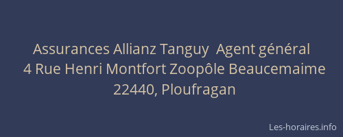 Assurances Allianz Tanguy  Agent général