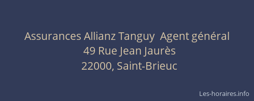 Assurances Allianz Tanguy  Agent général