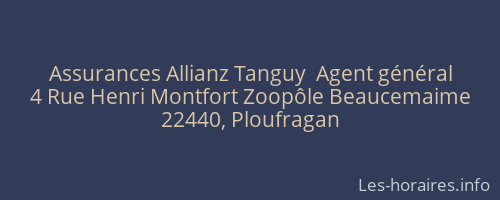 Assurances Allianz Tanguy  Agent général