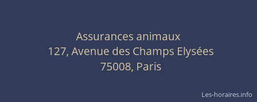 Assurances animaux